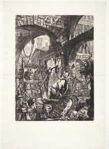 Muž na stojanu od Giovanni Battista Piranesi