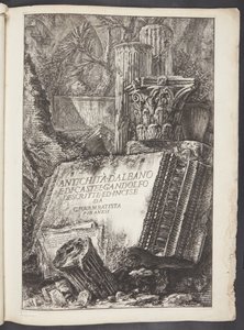 Titulní strana od Giovanni Battista Piranesi
