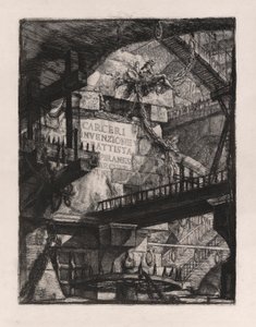 Titulní deska, deska 1 od Carceri d od Giovanni Battista Piranesi