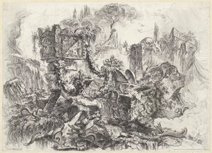 Hrobky van Nero Dekorativní rozmary (bývalý název série) Grotesky (název série) od Giovanni Battista Piranesi