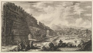 Pohled na pozůstatky Castro Pretorio ve vile Adriana v Tivoli Pohled na pozůstatky ..., 1770. od Giovanni Battista Piranesi