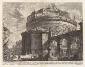 Pohled na mauzoleum d od Giovanni Battista Piranesi