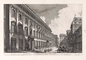 Veduta del Palazzo Odescalchi (Pohled na palác Odescalchi), z Vedute di Roma (Pohledy na Řím) od Giovanni-Battista Piranesi