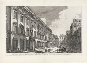 Pohled na Palazzo Odescalchi, z Pohledy na Řím od Giovanni-Battista Piranesi