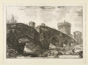 Pohled na Luganský most na l od Giovanni Battista Piranesi
