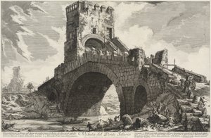 Ansicht der Ponte Salario von Giovanni Battista Piranesi