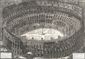 Pohled na Flaviův amfiteátr známý jako Koloseum, 1776. od Giovanni Battista Piranesi