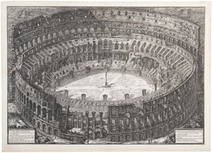 Pohled na Flaviův amfiteátr známý jako Koloseum, 1776. od Giovanni Battista Piranesi