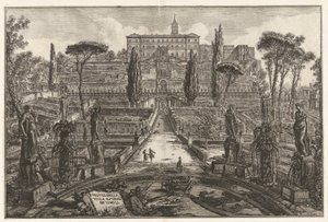 Pohled na vilu d od Giovanni Battista Piranesi