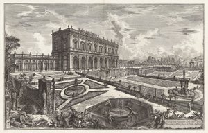 Pohled na Villa dell od Giovanni Battista Piranesi