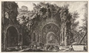 Pohled na zdroj a Spelonche d od Giovanni-Battista Piranesi