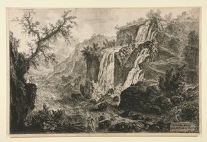 Veduta delle Cascatelle a Tivoli, z Vedute di Roma od Giovanni Battista Piranesi