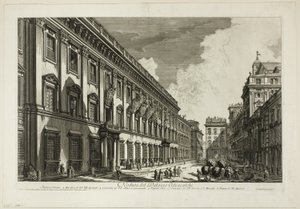 Pohled na Palazzo Odescalchi, z Pohledy na Řím od Giovanni Battista Piranesi