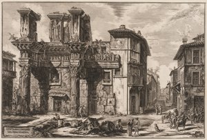 Pohledy na Řím: Fórum Nerva. od Giovanni Battista Piranesi