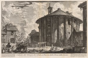 Pohledy na Řím: Chrám Cybele, 1758. od Giovanni Battista Piranesi