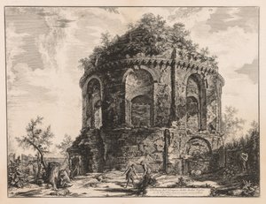 Pohledy na Řím: Takzvané Tempio della Tosse, poblíž Tivoli, 1763. od Giovanni Battista Piranesi