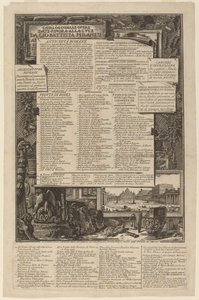 Katalog prací, které dosud Lvce odevzdal Gio Battista Piranesi od Giovanni Battista Piranesi and Francesco Piranesi
