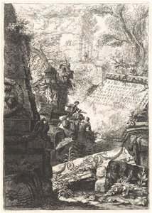 První díl; Grotesky; věznice; Všechny pohledy ...; Trofeje Octaviana Augusta od Giovanni Battista Piranesi and Francesco Piranesi