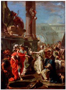 „Obět Polyxeny“, 30. léta 18. století od Giovanni Battista Pittoni the Younger