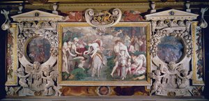 Fontána mládí, detail výzdoby v galerii Františka I., 1530-40