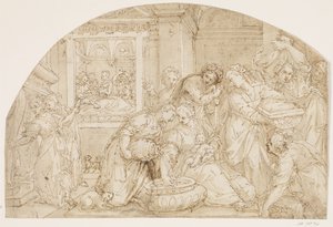 Mariino narození od Giovanni Battista Rovere