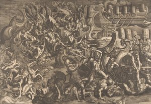 Trojané odrážející Řeky, 1538.