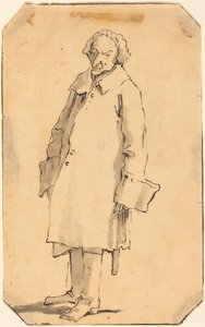 Stojící muž v kabátě a botách od Giovanni Battista Tiepolo