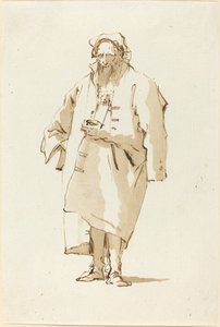 Stojící orientál v kabátě od Giovanni Battista Tiepolo