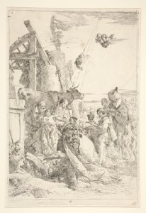 Klanění tří králů od Giovanni Battista Tiepolo
