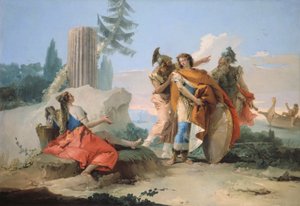 Armida opuštěná Rinaldem od Giovanni Battista Tiepolo