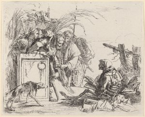 Death Giving Audience od Giovanni Battista Tiepolo