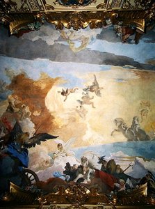 Detail z kurzu Slunce, 1740 od Giovanni Battista Tiepolo