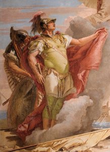 Detail Aeneas, od Venuss Loučení s Aeneas, z pokoje Aeneid v Palazzina, 1757 od Giovanni Battista Tiepolo