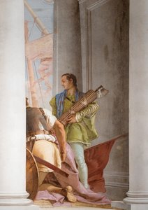 Detail řecké flotily v Aulis, ze vstupní haly v Palazzina, 1757 od Giovanni Battista Tiepolo