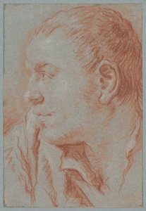 Hlava mladého muže v profilu od Giovanni Battista Tiepolo