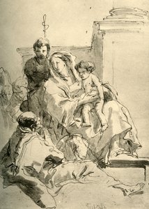 Svatá rodina, polovina 18. století, 1928 od Giovanni Battista Tiepolo