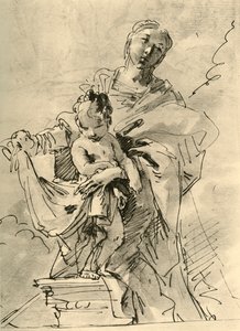 Madonna a dítě, polovina 18. století, 1928 od Giovanni Battista Tiepolo