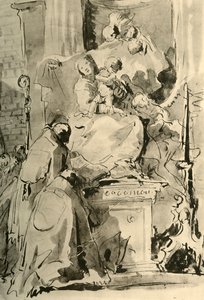 Madonna na trůn a dva biskupové, polovina 18. století, 1928 od Giovanni Battista Tiepolo