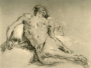 Nahé odpočívání, polovina 18. století, 1928