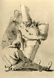Pulcinelli, polovina 18. století, 1928 od Giovanni Battista Tiepolo