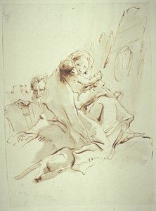 Odpočinek při útěku do Egypta od Giovanni Battista Tiepolo