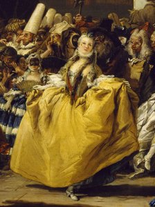 Karnevalová scéna nebo Menuet od Giovanni Battista Tiepolo