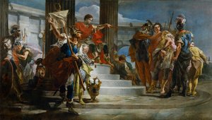 Scipio Africanus osvobozuje Massivu od Giovanni Battista Tiepolo