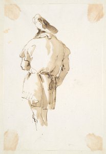 Stojící mužská postava při pohledu zezadu od Giovanni Battista Tiepolo