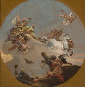 Vůz Aurory, kolem roku 1734 od Giovanni Battista Tiepolo