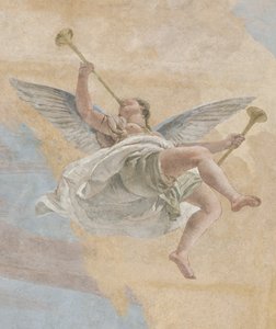 Pád démonů, Příběhy Scipia, detail, 1731 od Giovanni Battista Tiepolo