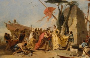 Setkání Antonia a Kleopatry, ca. 1745-47. od Giovanni Battista Tiepolo