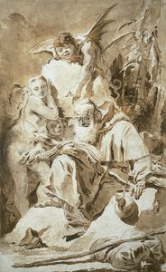 Pokušení svatého Antonína od Giovanni Battista Tiepolo