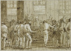 Proces, kolem roku 1790 od Giovanni Battista Tiepolo
