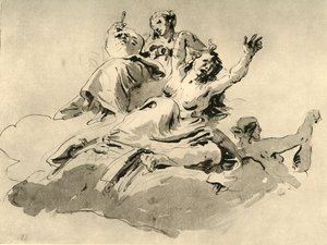 Tři ženy, polovina 18. století, 1928 od Giovanni Battista Tiepolo